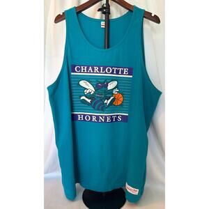 Vintage Charlotte Hornets Tank Top Men’s 3X Old School Hornets Shirt Retro NBA